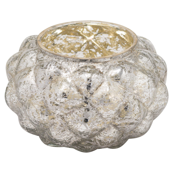 Hill Interiors 20931 The Noel Collection Medium Silver Foil Votive Candle Holder