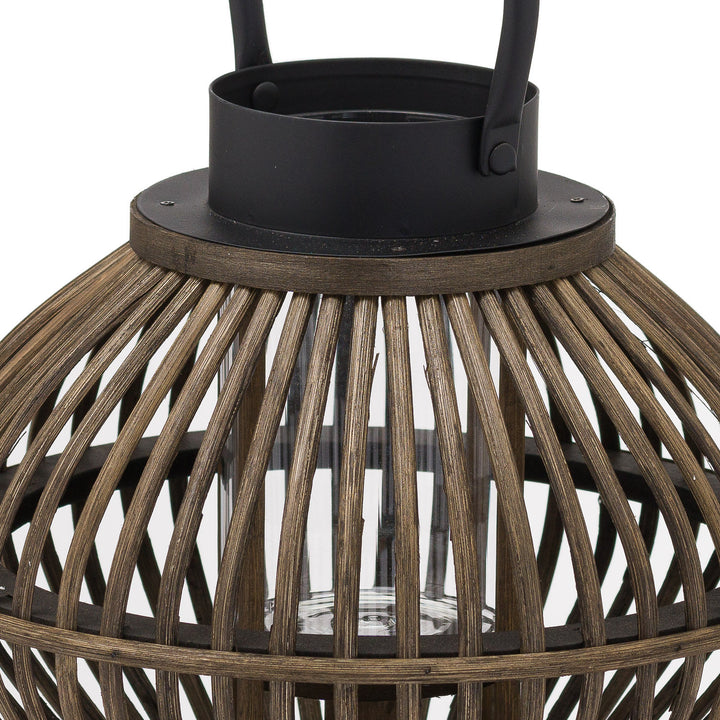 Hill Interiors 21095 Brown Bamboo Style Large Lantern