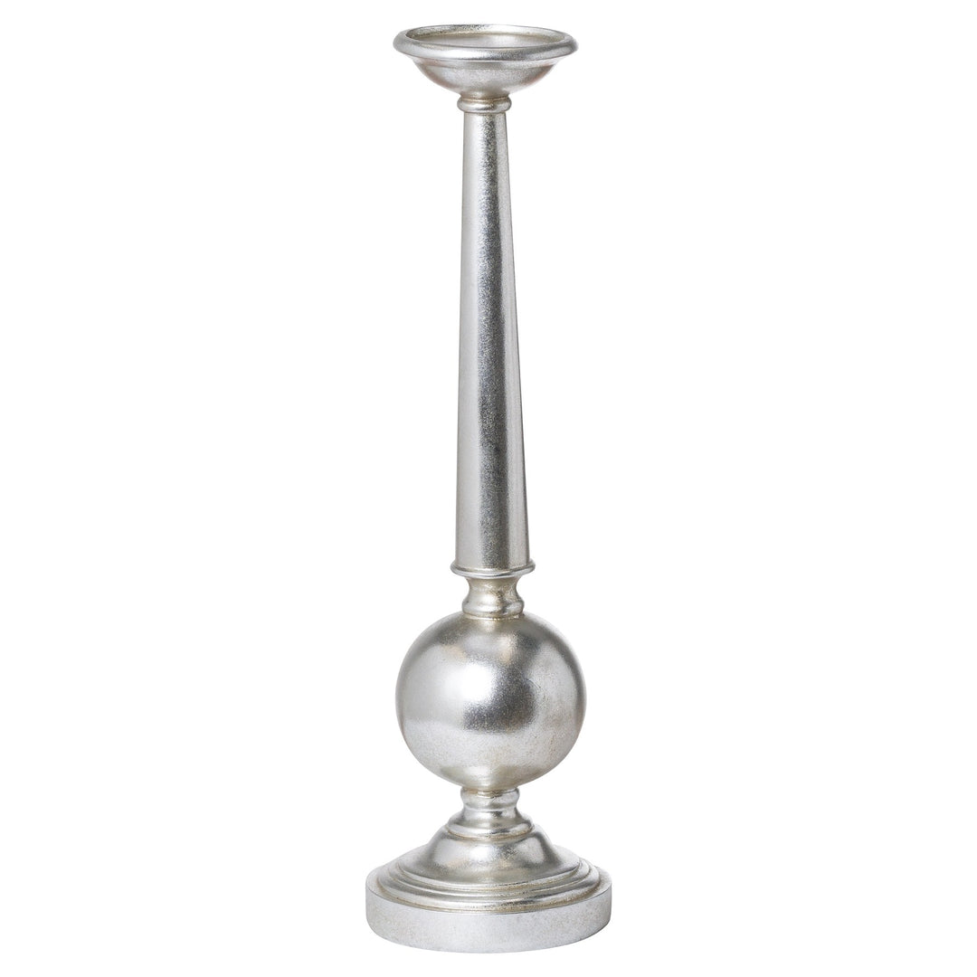 Hill Interiors 21297 Antique Silver Large Column Candle Stand