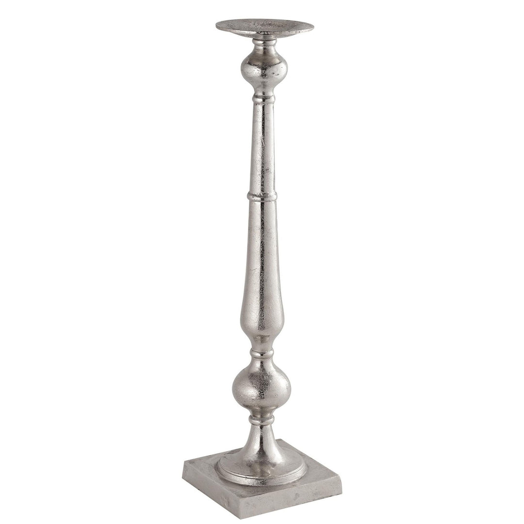 Hill Interiors 21529 Farrah Collection Silver Tall Dinner Candle Holder