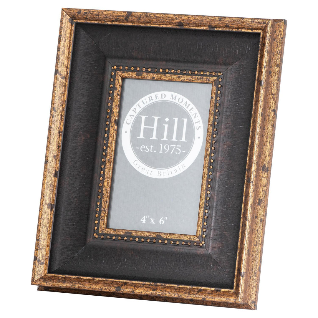 Hill Interiors 21562 | Black Antique Gold Beaded Frame | 4x6