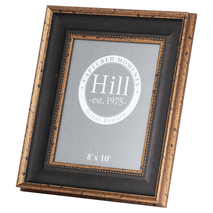 Hill Interiors 21564 Black And Antique Gold Beaded 8X10 Photo Frame