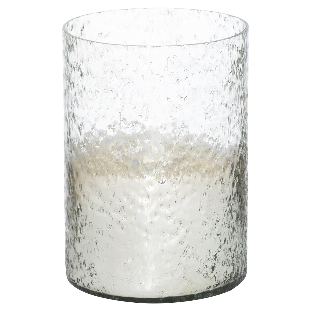 Hill Interiors 21857 Lustre Silver Cylindrical Candle Holder