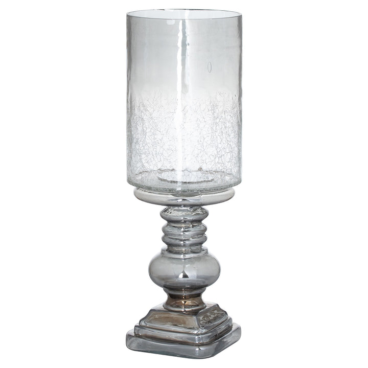 Hill Interiors 21901 | The Noel Collection Smoked Midnight Glass Candle Holder