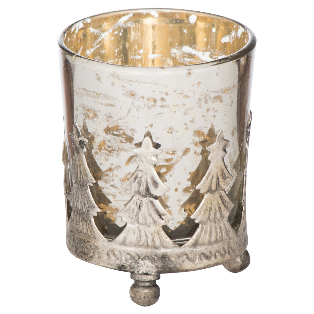 Hill Interiors 21923 The Lustre Collection Christmas Tea Light Holder
