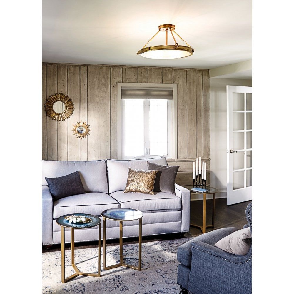 Hinkley HK/COLLIER/SF/M Collier Large Semi-flush