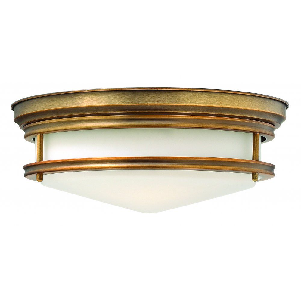 Hinkley HK/HADLEY/F BR Hadley 3 Light Flush Brushed Bronze
