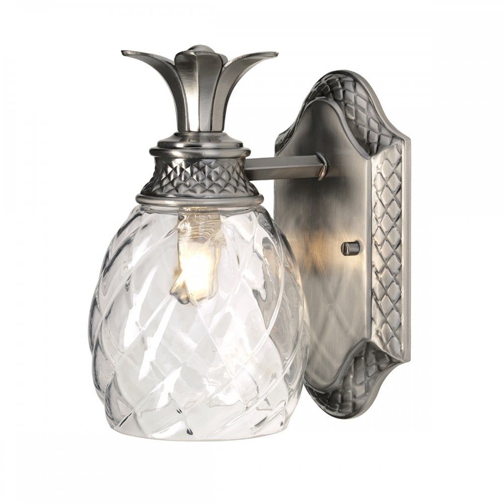 Hinkley HK/PLANT/BATH PL Plantation 1 Light Bathroom Wall Light Polished Antique Nickel