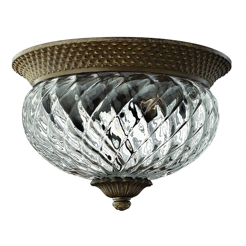 Hinkley HK/PLANT/F/S PZ | Plantation Small Flush | Pearl Bronze