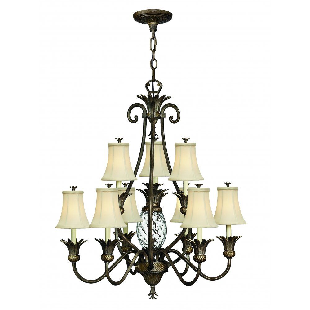 Hinkley HK/PLANT10 PZ Plantation Chandelier Pearl Bronze