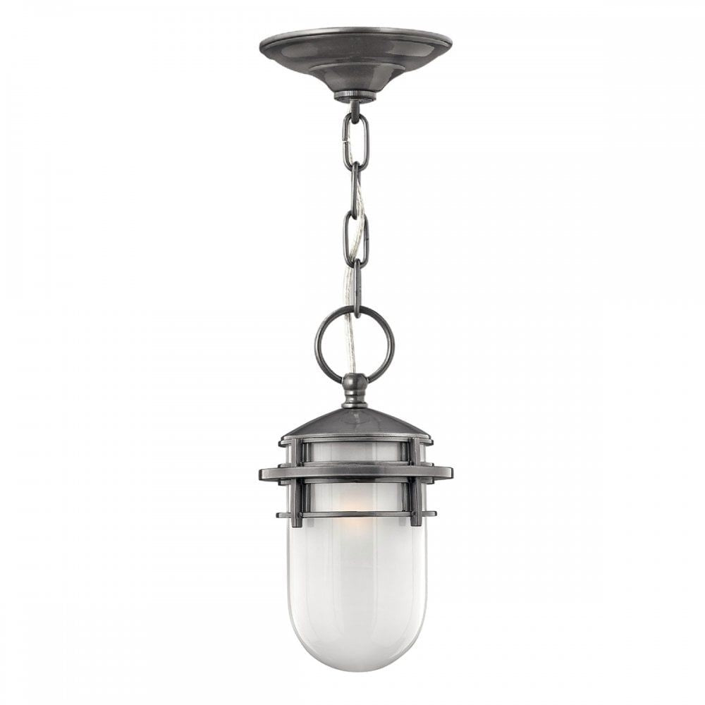 Hinkley HK/REEF8 HE Reef 1 Light Chain Lantern Hematite