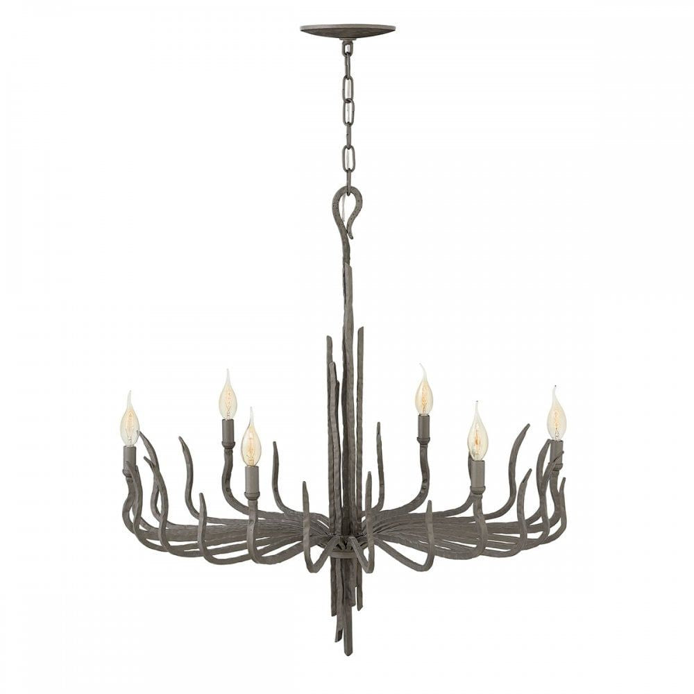 Hinkley HK/SPYRE6C MMB Spyre 6 Light Chandelier