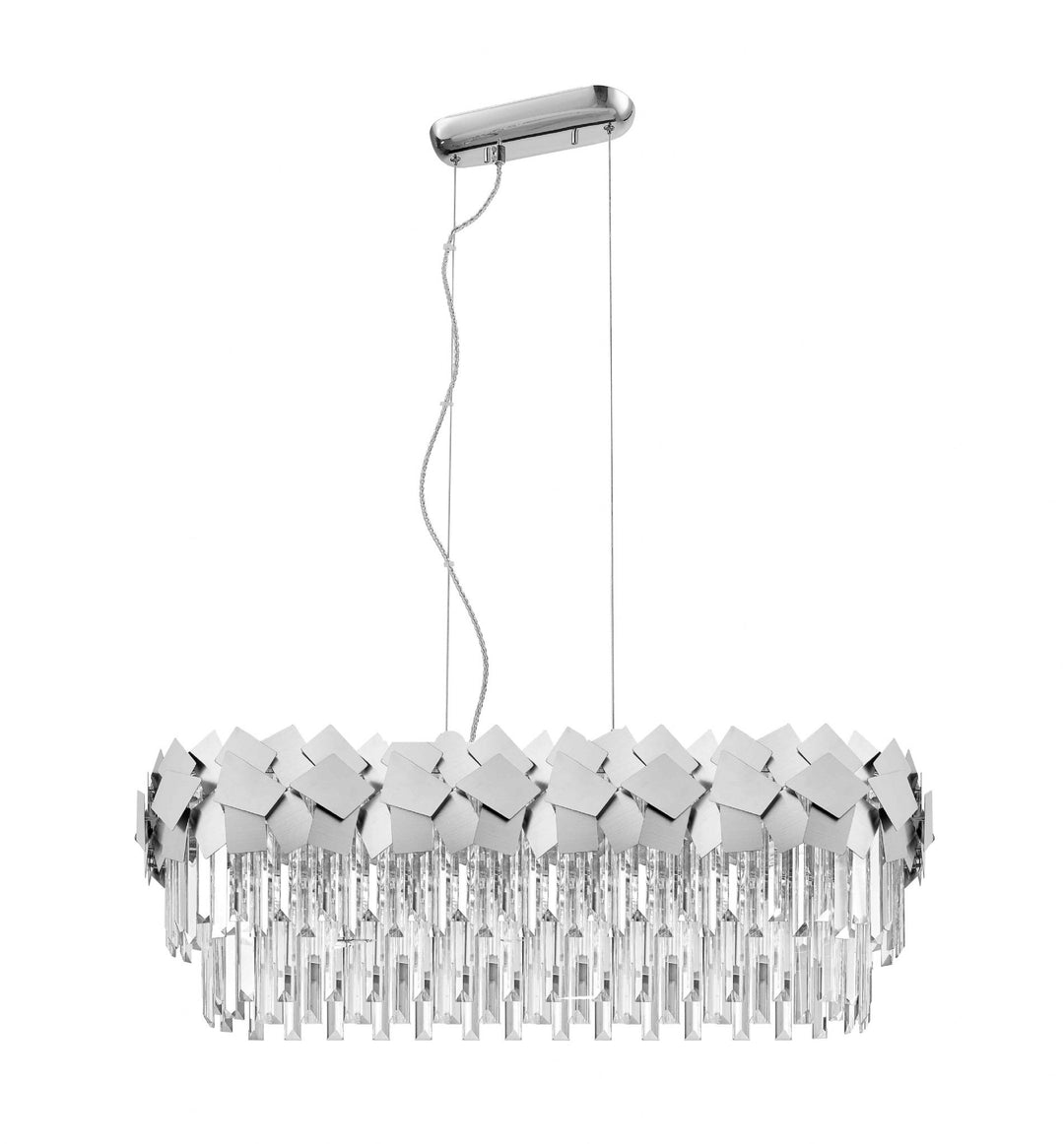 Impex CF1929/06/OBL/CH Celine 6 Light Pendant Chrome Crystal