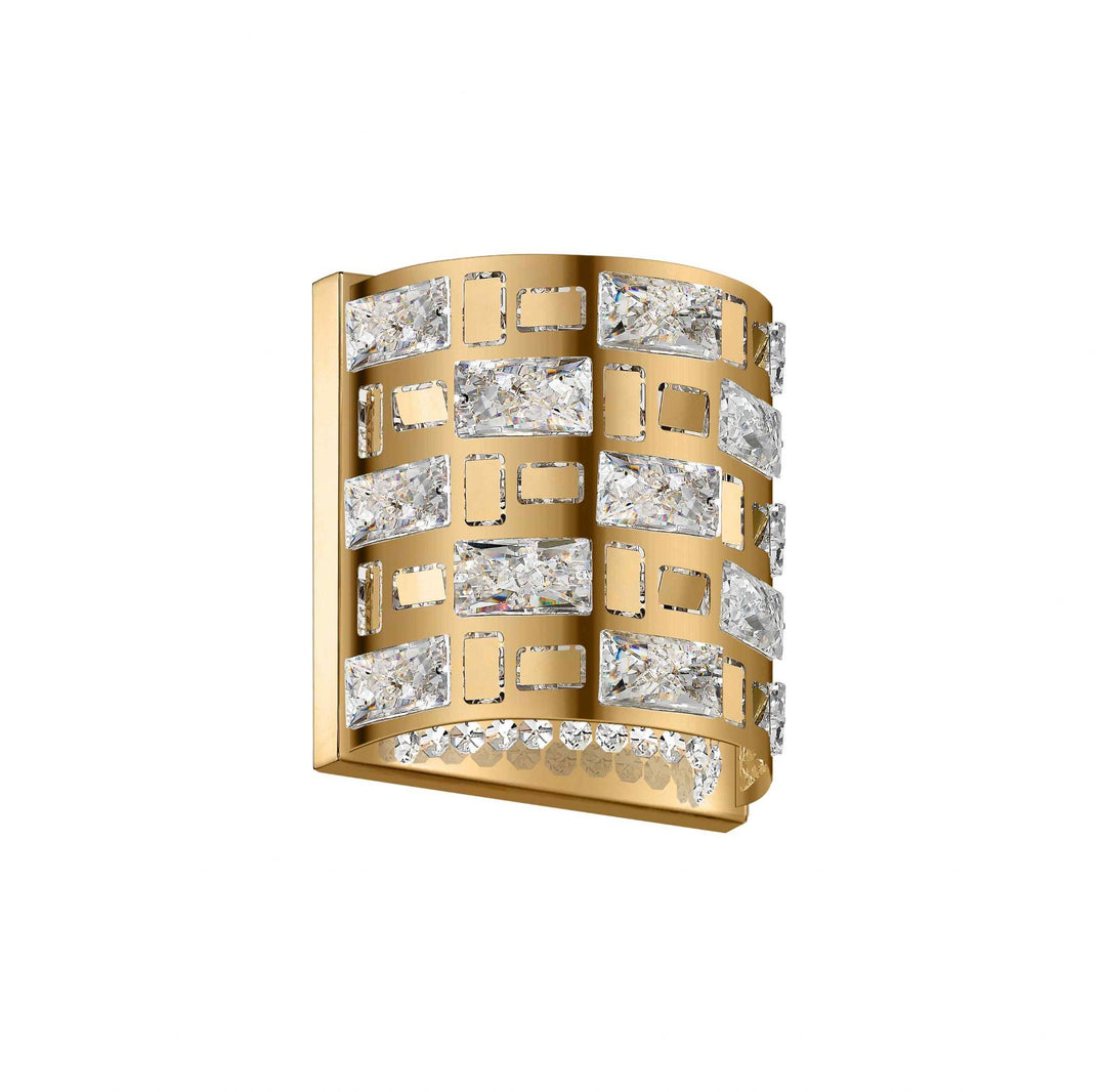 Impex CFH1811/02/WB/G Lola 2 Light Wall Light Gold Crystal