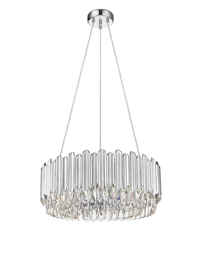 Impex CFH2103/06A/CH Grenada 6 Light Pendant Chrome Crystal