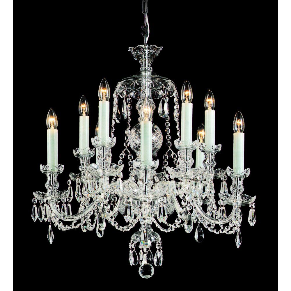 Impex CB125793/10 Frydek Lead Crystal Chandelier