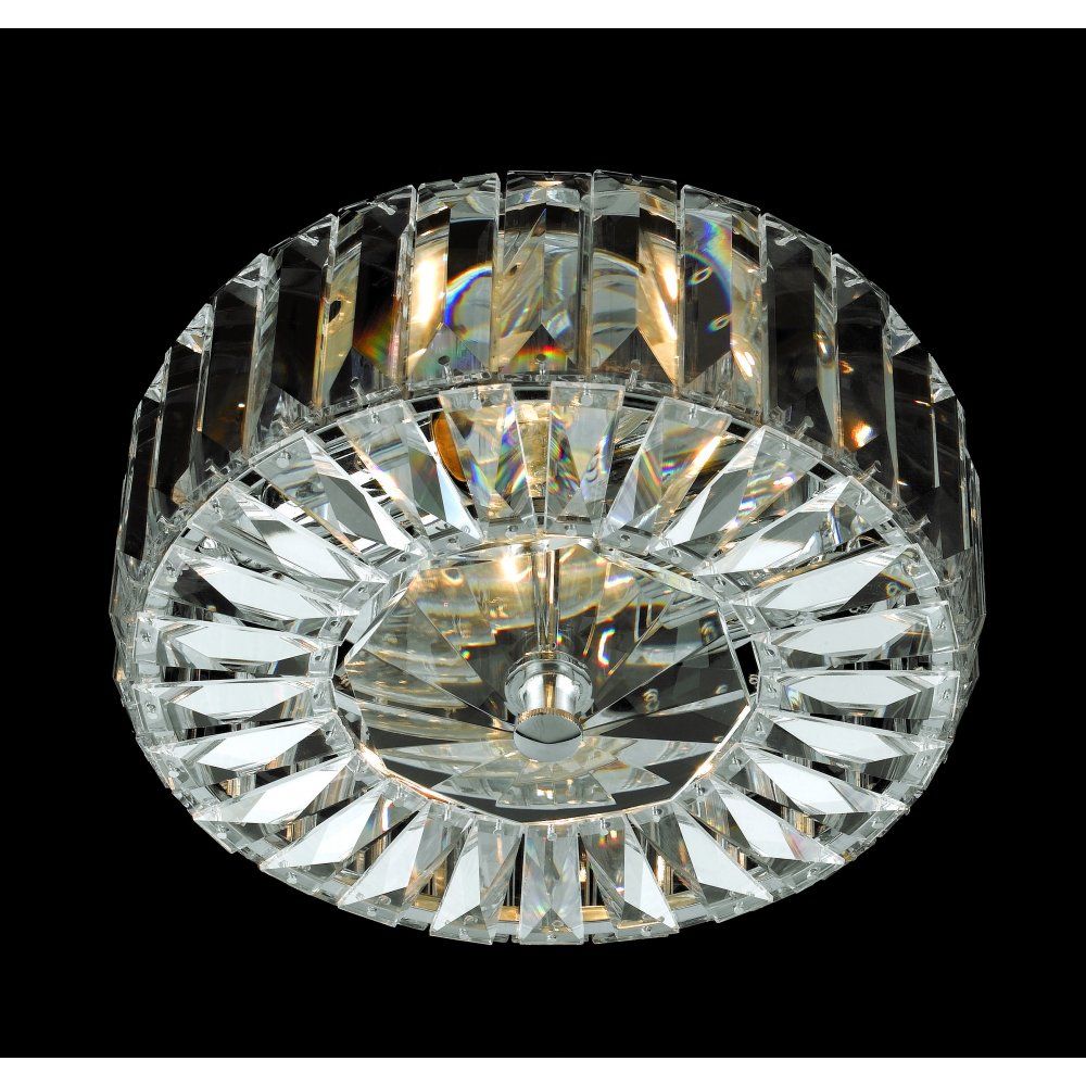 Impex CE09117/02/CH Seville Lead Crystal Flush Chrome