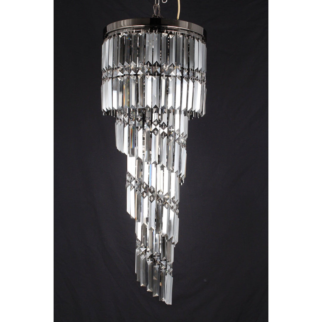 Impex CF112024/09/GM Toronto 9 Light Crystal Chandelier Gunmetal