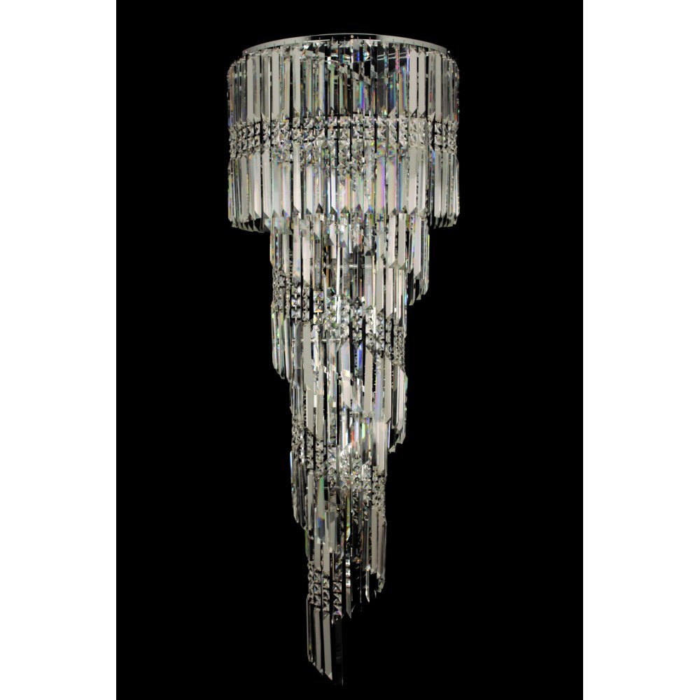 Impex CF112024/14/CLR/CH Toronto Crystal Chrome