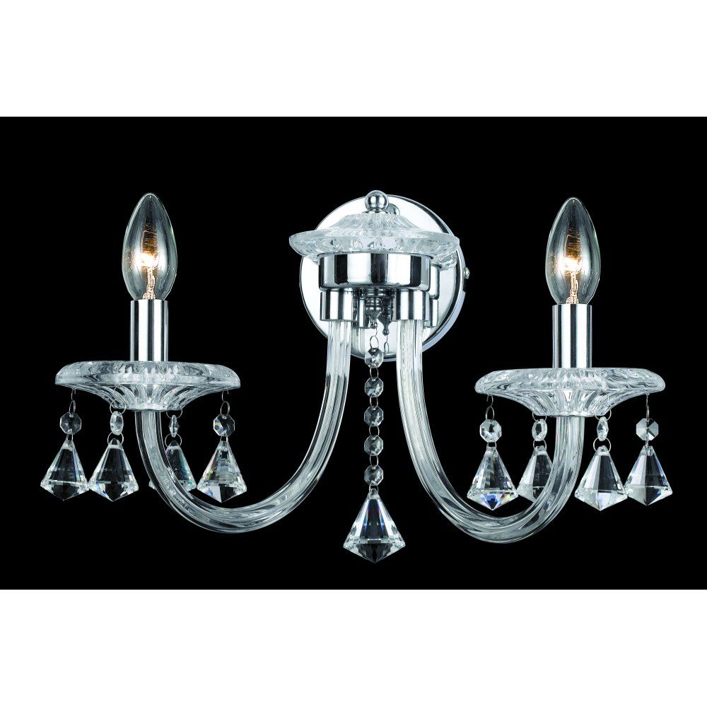 Impex CF112151/02/WB/CH Calgary Chrome Wall Crystal