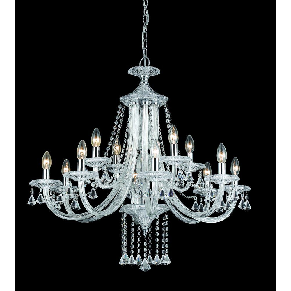 Impex CF112151/12/CH Calgary 12lt Chrome Crystal