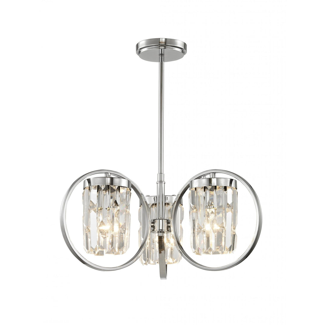 Impex CF1703/03/CH Talin 3 Light Pendant Chrome