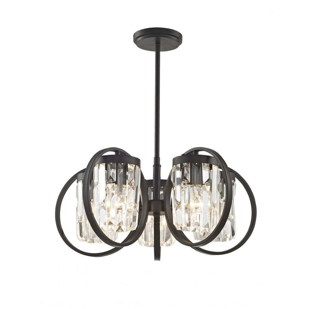 Impex CF1703/05/BLK Talin 5 Light Pendant Black