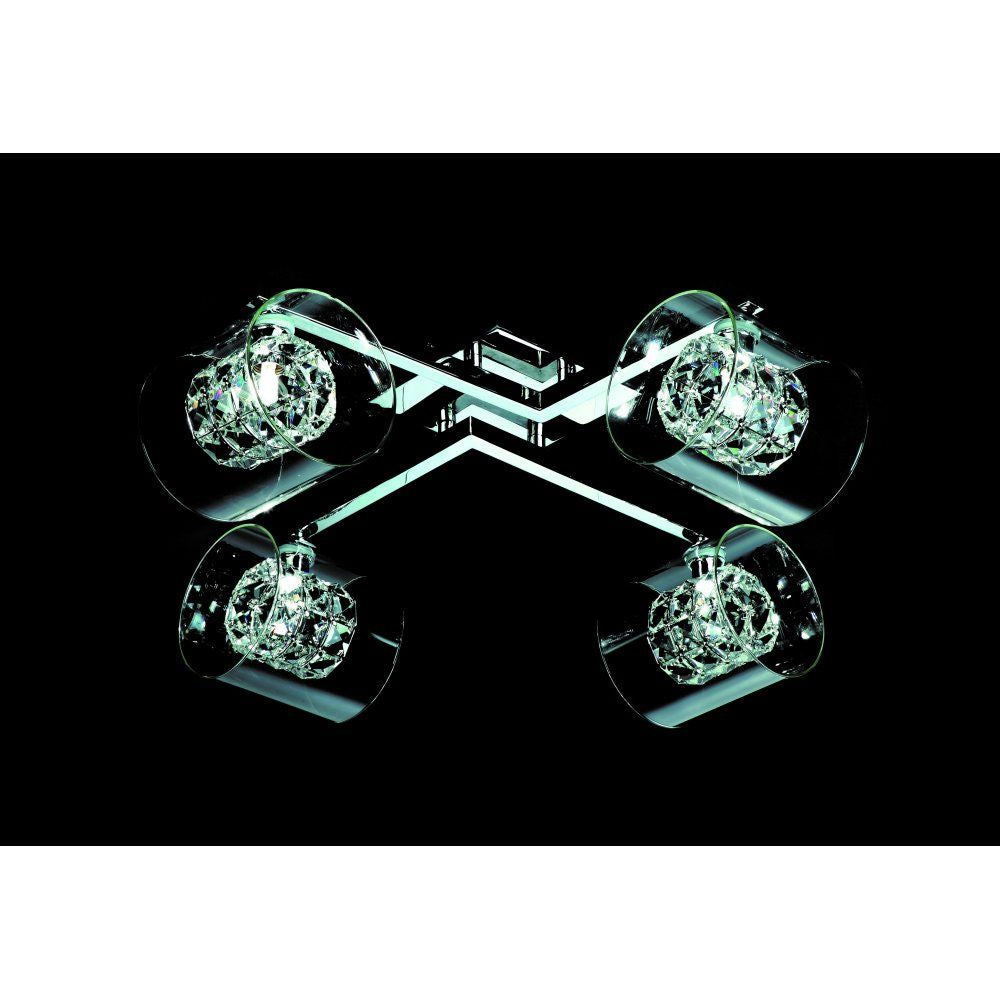 Impex CFH211171/04/PL/CH Sonja Chrome Flush Crystal