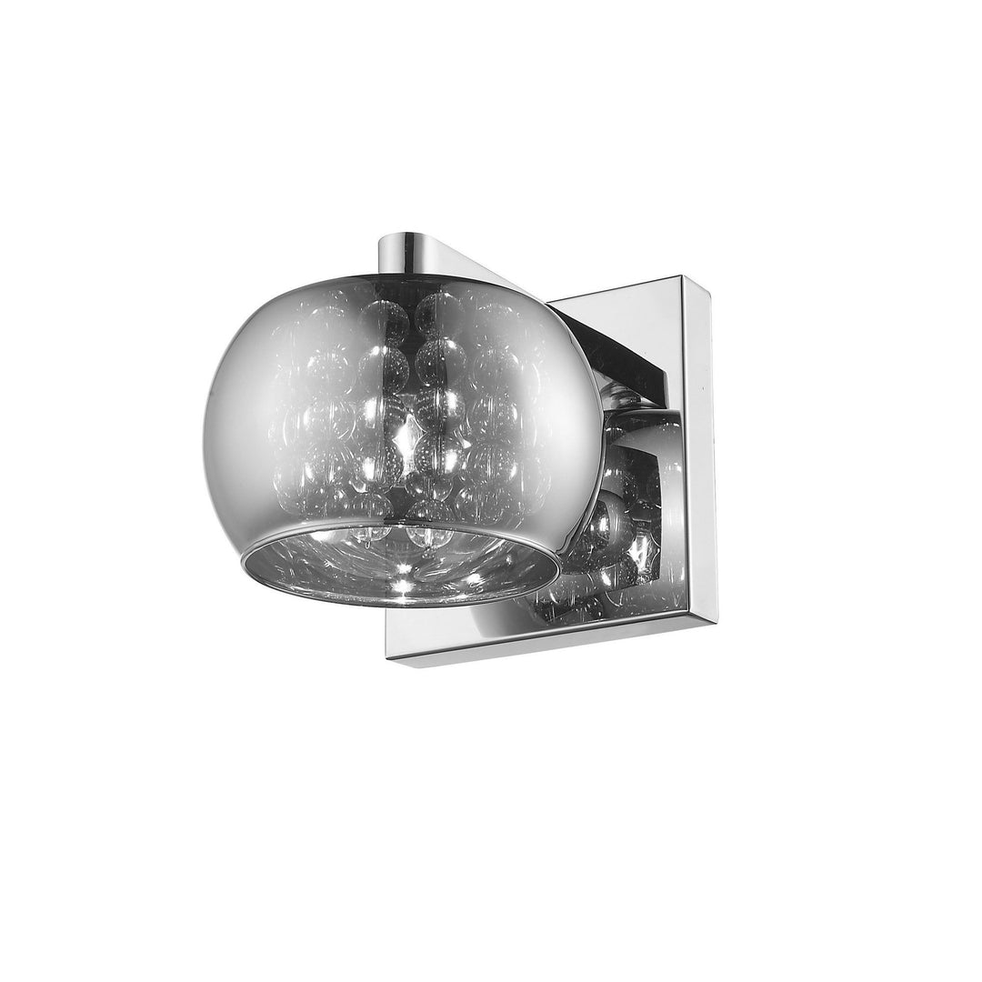 Impex CFH606091/01/WB/CH Deni 1 Light Glass W/beads Wall Light Chrome
