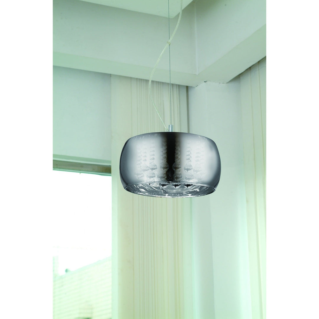 Impex CFH606091/03A/CH Deni 3 Light Pendant Chrome
