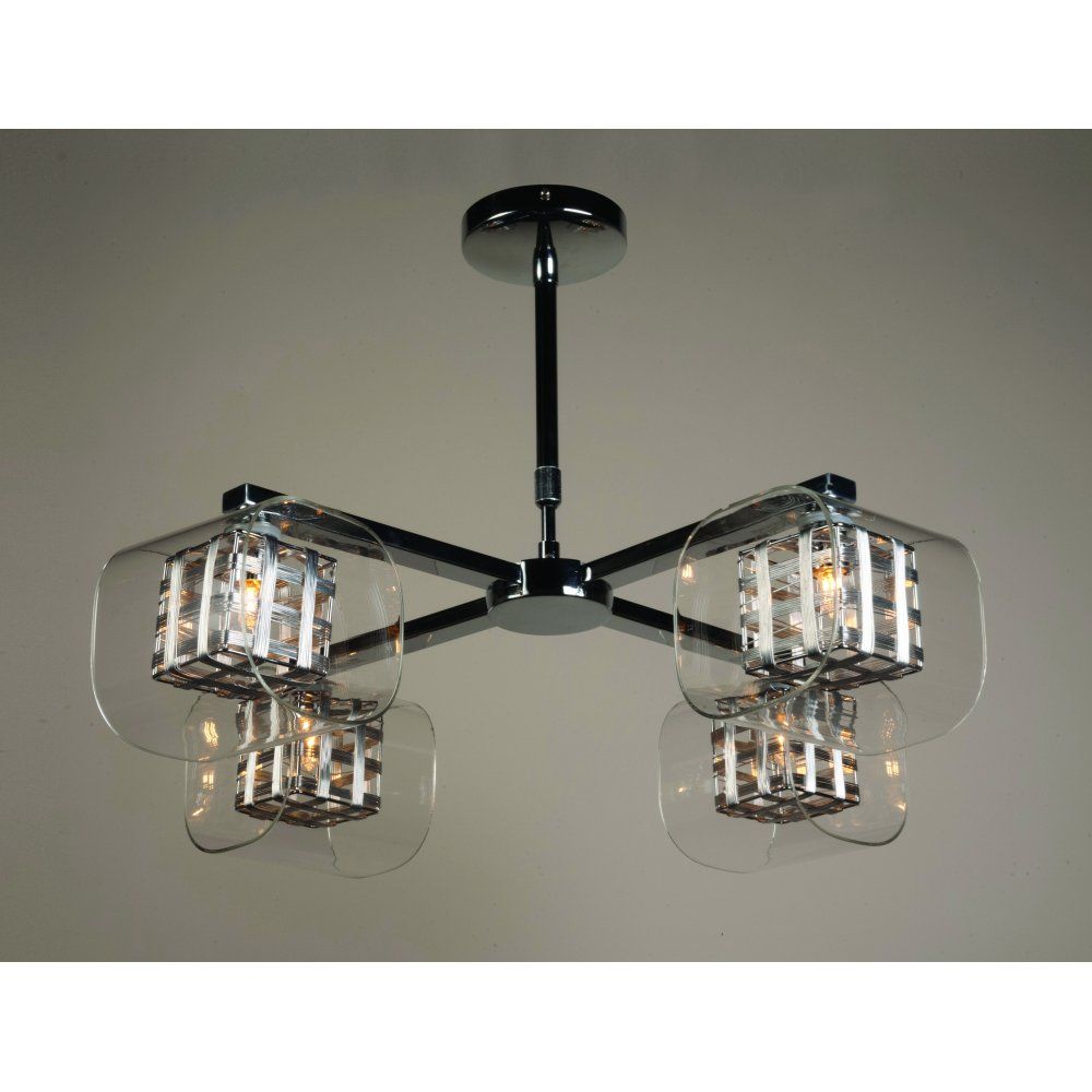 Impex PGH01515/04A/CH Avignon Glass/weaved Wire Cube