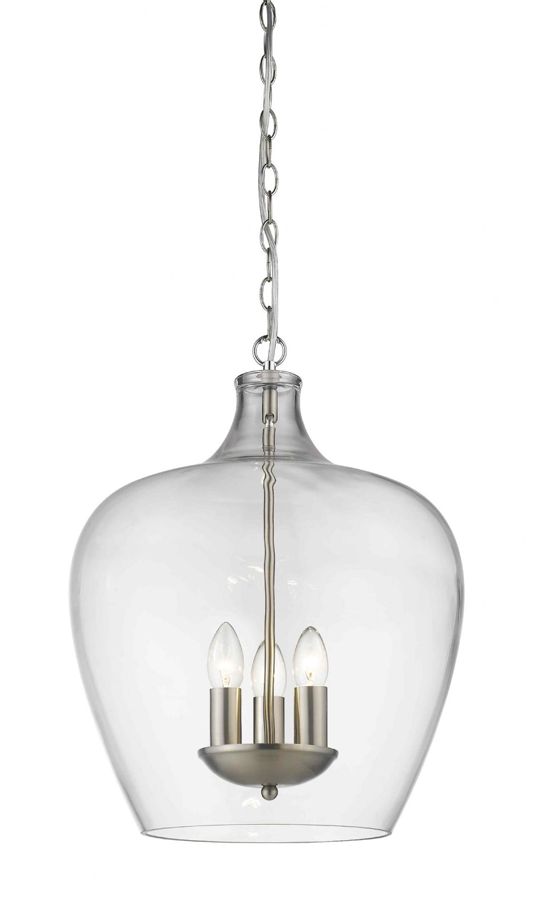 Impex PG1804/03/SN Nell 3 Light Pendant Satin Nickel