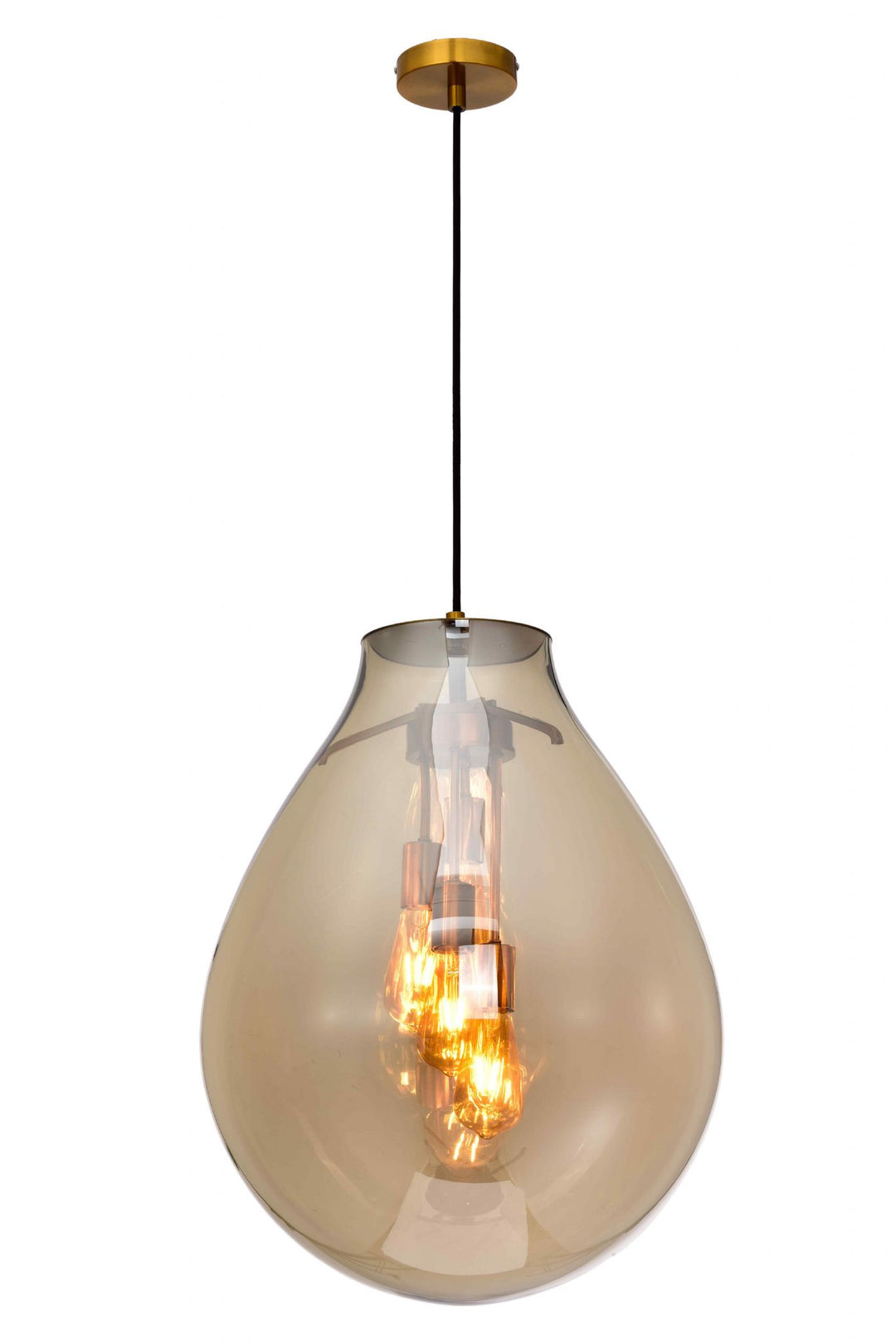 Impex PG2004/04/L/CHA Rio 4 Light Large Pendant Champagne Crystal