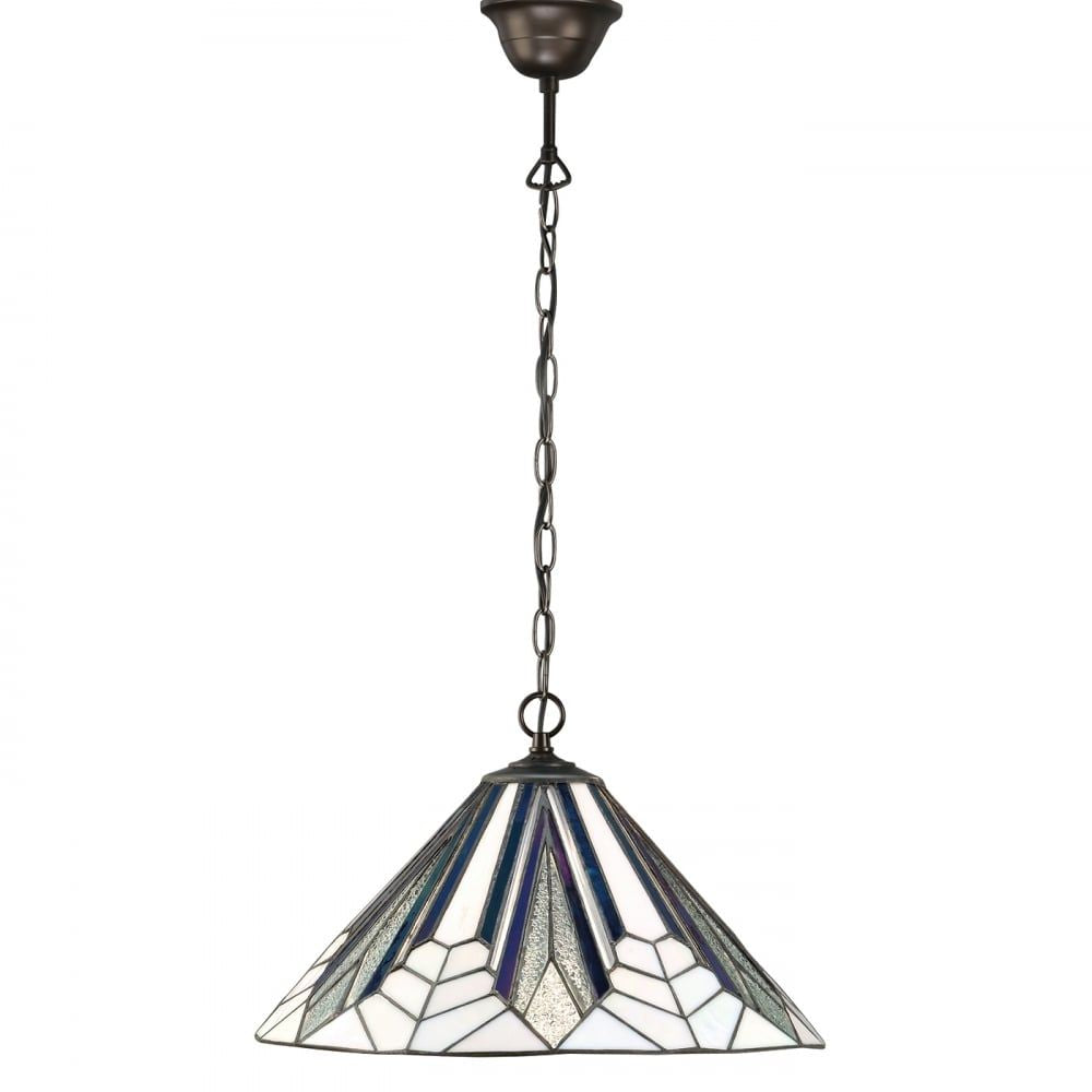 Interiors 1900 63937 Astoria Tiffany Medium 1 Light Pendant