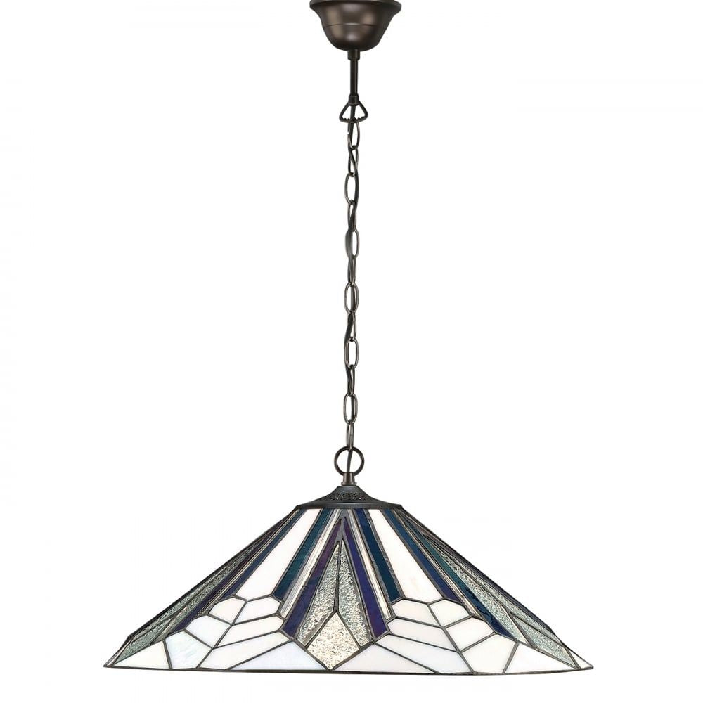 Interiors 1900 63938 Astoria Tiffany Large 1 Light Pendant