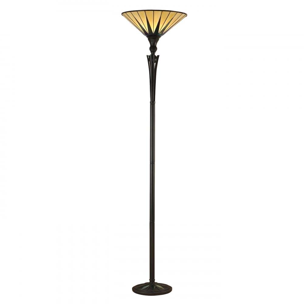 Interiors 1900 64042 Dark Star Tiffany Uplighter Floor Lamp