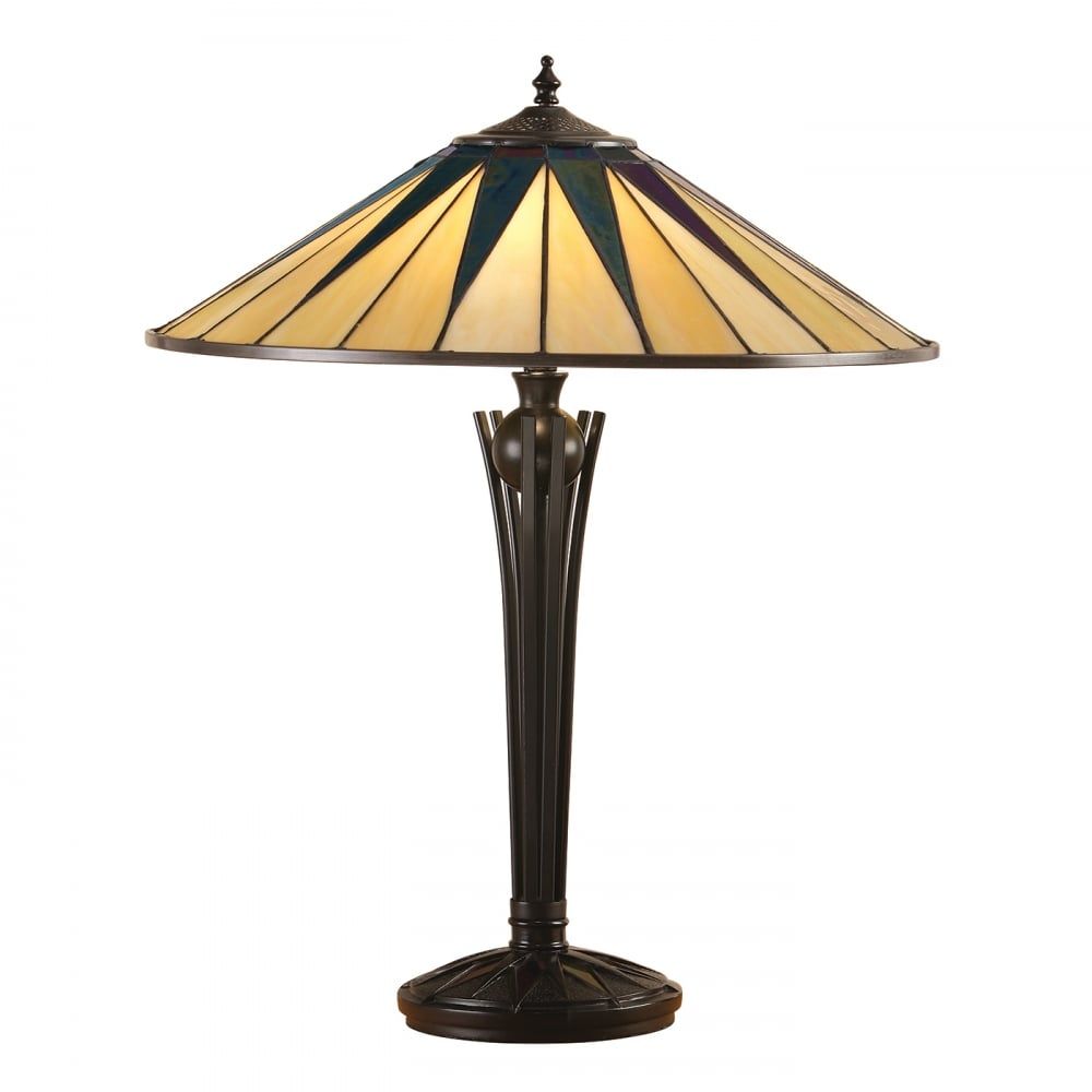 Interiors 1900 64045 Dark Star Tiffany Large Table Lamp