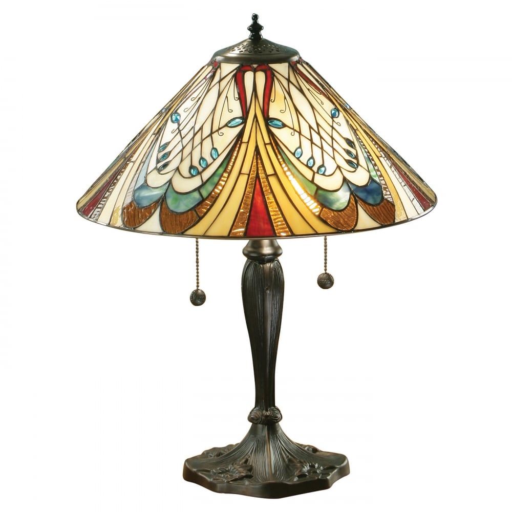 Interiors 1900 64163 Hector Tiffany Medium Table Lamp