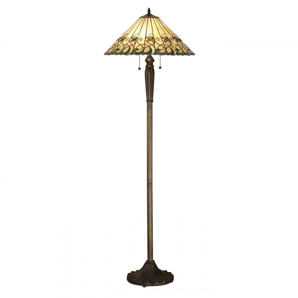Interiors 1900 64192 Jamelia Tiffany Floor Lamp