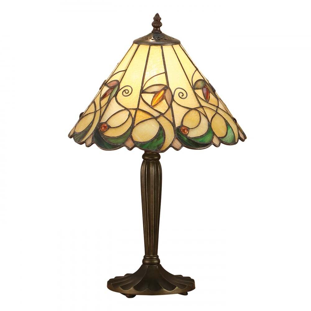 Interiors 1900 64195 Jamelia Tiffany Small Table Lamp