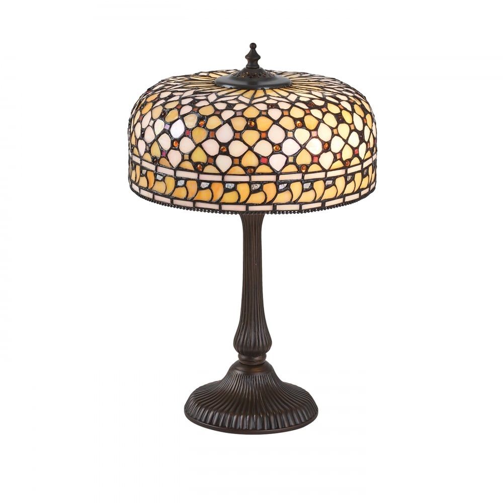 Interiors 1900 64278 Mille Feux Tiffany Medium Table Lamp
