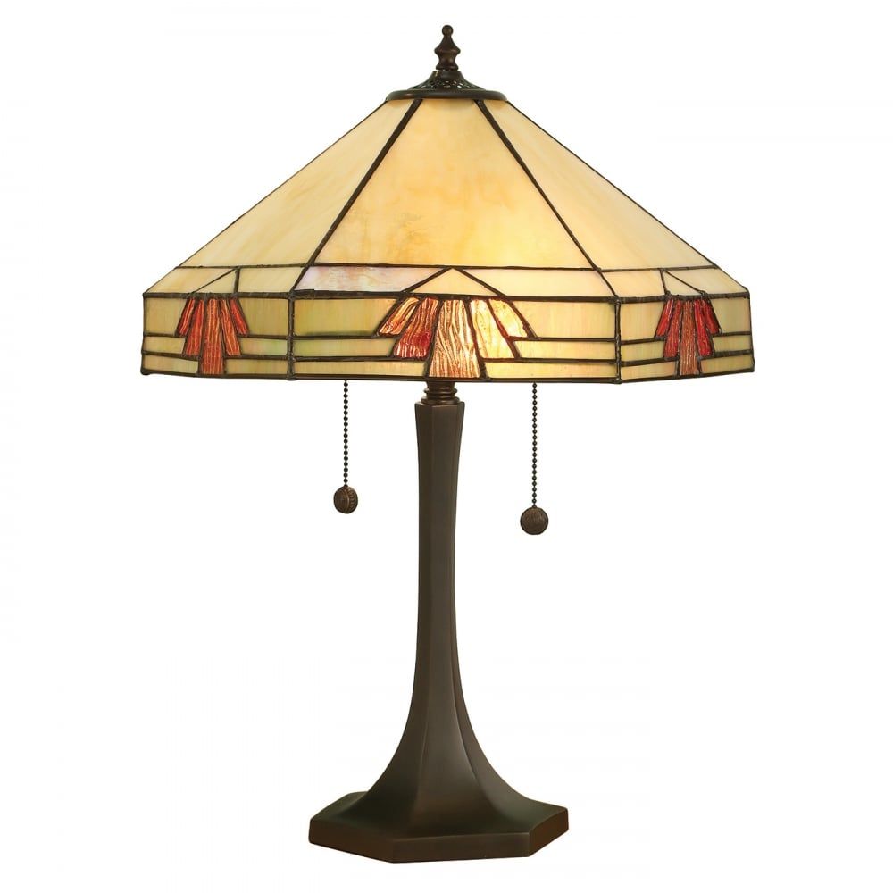 Interiors 1900 64286 Nevada Tiffany Medium Table Lamp