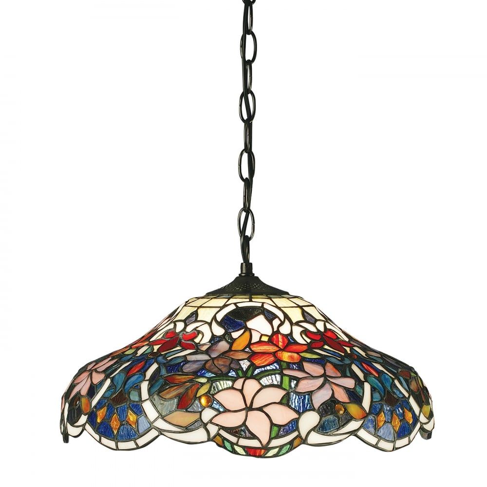 Interiors 1900 64325 Sullivan Tiffany Medium 1 Light Pendant