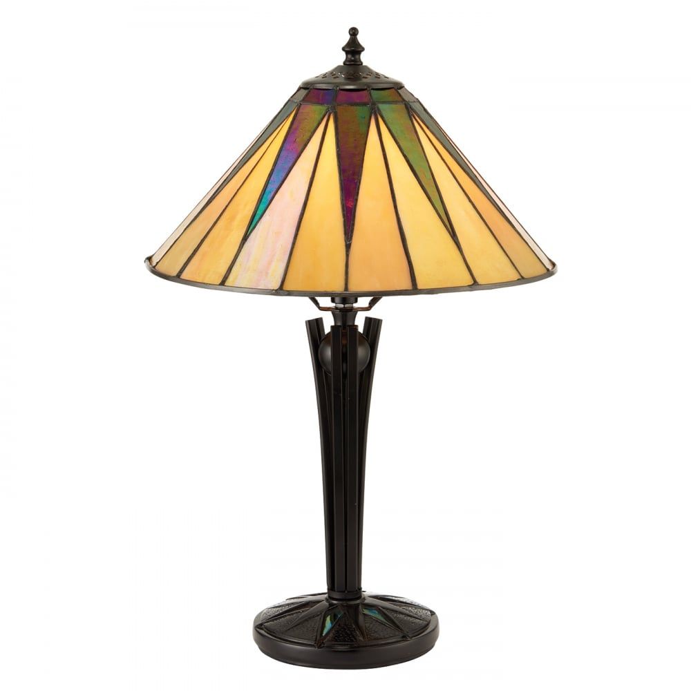 Interiors 1900 70367 Dark Star Tiffany Small Table Lamp
