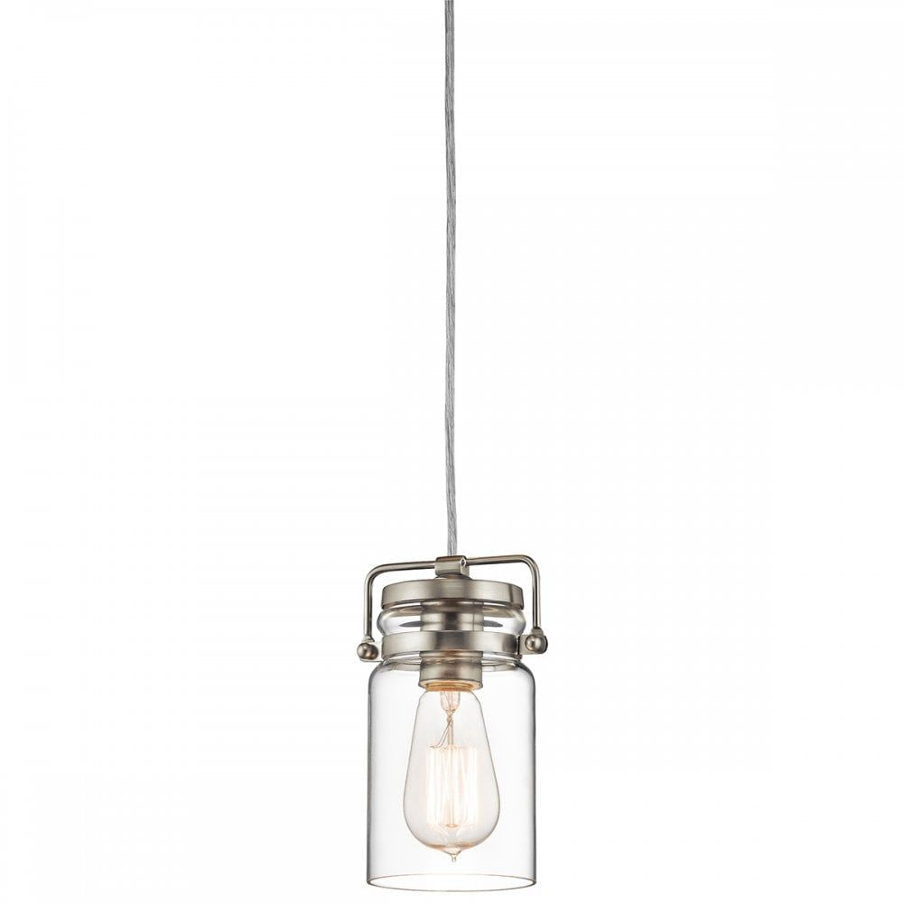Kichler KL/BRINLEY/MP NI Brinley Mini Pendant Brushed Nickel