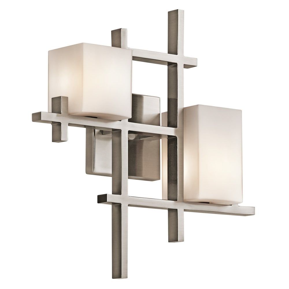 Kichler KL/CITY LIGHTS2 City Lights 2 Light Wall Light Classic Pewter