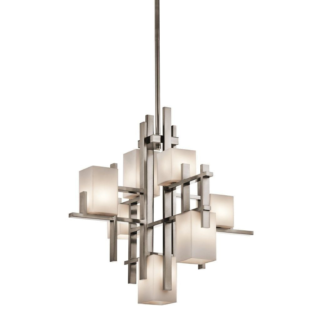 Kichler KL/CITY LIGHTS7A City Lights 7 Light Chandelier Classic Pewter