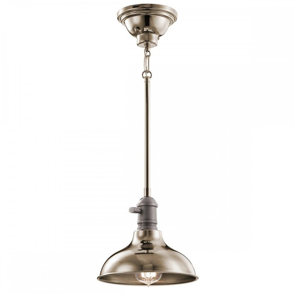 Kichler KL/COBSON/MP PN Cobson 1 Light Mini Pendant Natural Brass