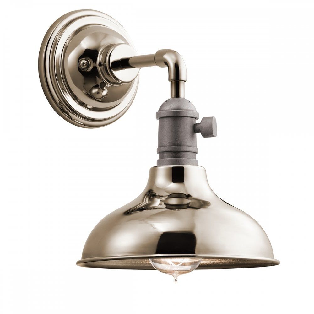Kichler KL/COBSON1 PN Cobson 1 Light Wall Light Natural Brass