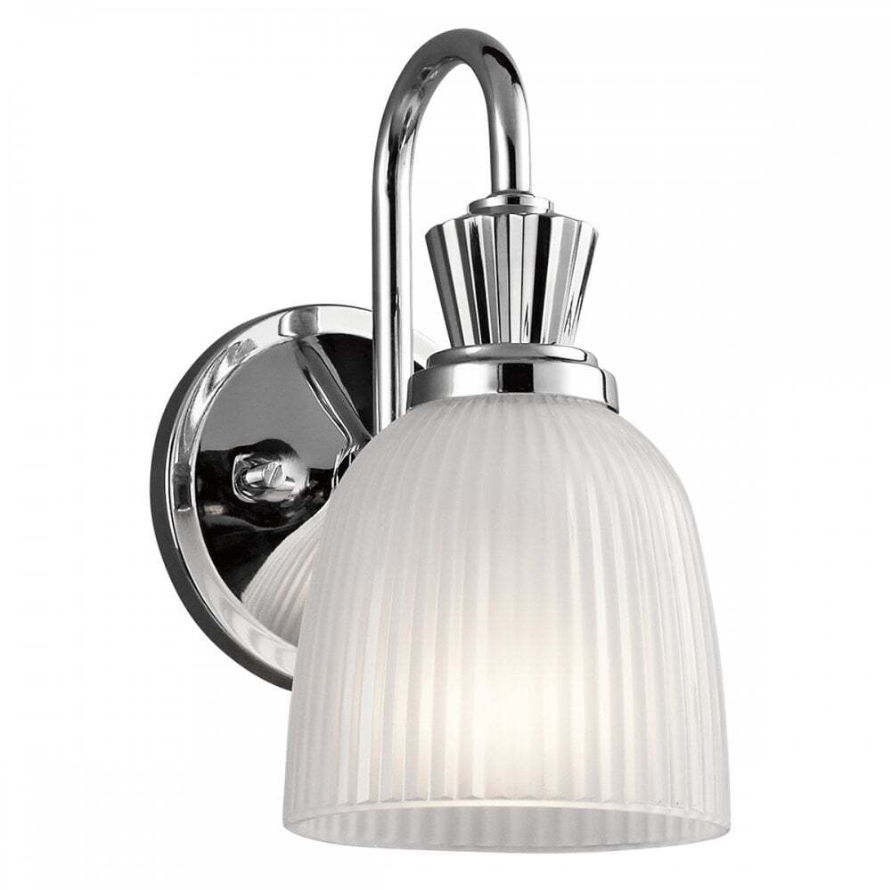 Kichler KL/CORA1 BATH Cora 1 Light Bathroom Wall Light Polished Chrome